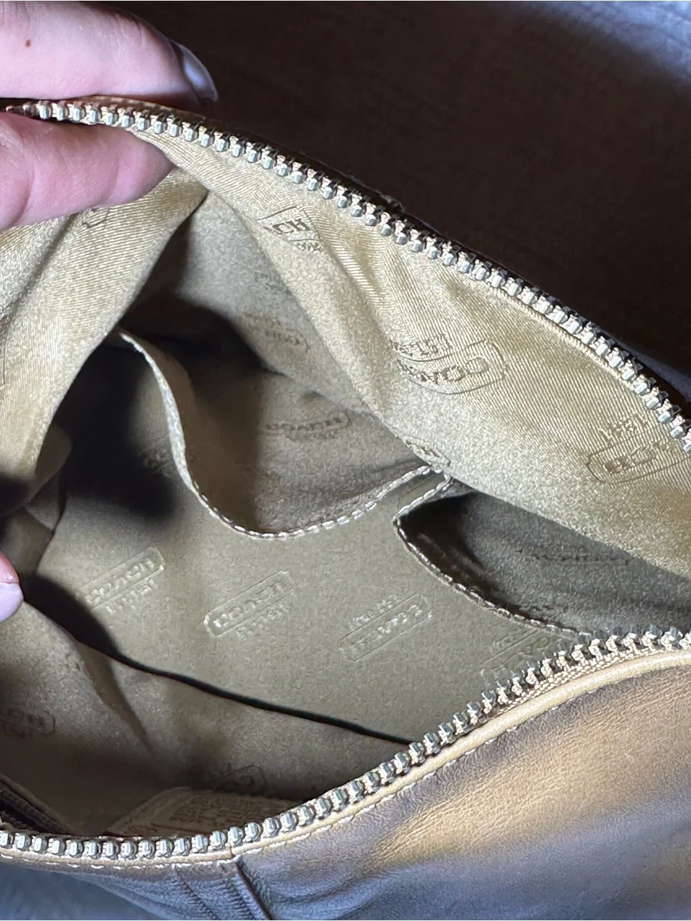 COACH Vintage Legacy British Tan Leather Convertible Shoulder Bag-9566